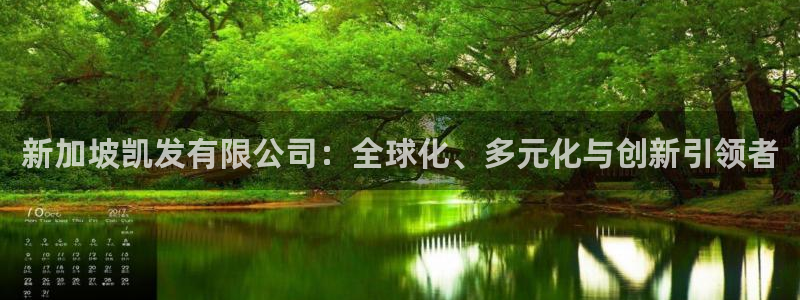 开丰娱乐体育1招商：新加坡凯发有限公司：全球化、多元化与创新引领者