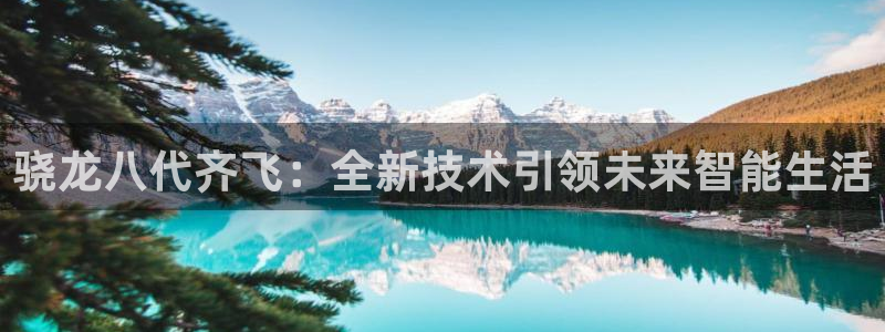开丰娱乐体育平台登录入口：骁龙八代齐飞：全新技术引领未来智能生活