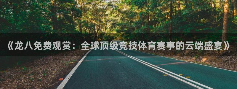 佛山市南海开丰娱乐机电仪器有限公司：《龙八免费观赏：全球顶级竞技体育赛事的云端盛宴》